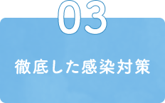 徹底した感染対策